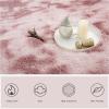 XUEDNGM Shaggy High-Pile Rug 160 x 360 cm, Modern Plush Bedroom Runner, Non-Slip Backing, Soft, Easy-Care, Durable, Pink view 2