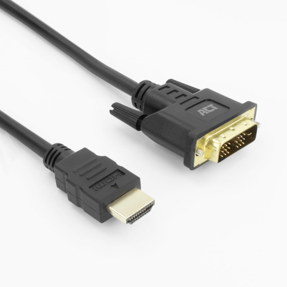ACT HDMI to DVI-D Cable, 3 m, 4K@60Hz, Bidirectional (18+1-pin) AK3736