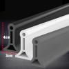 Wet Room Floor Barrier, Foldable Shower Threshold Water Dam, Black, 200 cm view 2