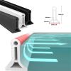Wet Room Floor Barrier, Foldable Shower Threshold Water Dam, Black, 200 cm view 4