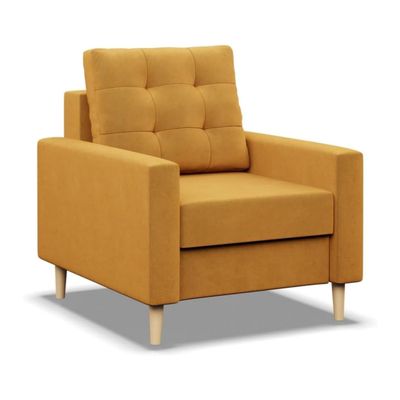 Mebligo Blank Armchair, Yellow Kronos 01