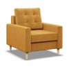 Mebligo Blank Armchair, Yellow Kronos 01 view 1