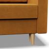 Mebligo Blank Armchair, Yellow Kronos 01 view 4