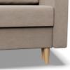 Mebligo Blank Armchair, Foam-Padded, Scandinavian Lounge Chair, Beige (Paros 02) view 4