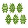Glitter Snowflake Hanging Decoration (Lime Green) view 3