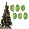 Glitter Snowflake Hanging Decoration (Lime Green) view 4