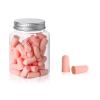 Memory Foam Earplugs, Noise Reducing, Comfortable for Sleeping, Pink, 60 Pieces view 2