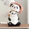 ATGQBCF Panda-Shaped Tea Set with Ceramic Teapot and Teacups (B) view 2