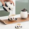 ATGQBCF Panda-Shaped Tea Set with Ceramic Teapot and Teacups (B) view 4