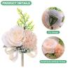 M METERXITY 2-Pack Men's Boutonniere Pins, Nude Pink view 2
