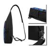 Blue Pineapple Chest Bag for Men and Women, Outdoor Crossbody Waist Bag, Casual Daypack, Black, One Size view 2