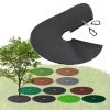 HWJFDC 2 mm Tree Protection Mulch Ring Mat, Dark Green, 1 Piece, 25 x 25 x 3 cm view 2