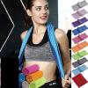 AYWTIUN Sports Towel, Quick-Dry Cooling Towel for Swimming, Fitness, Travel, Cycling, Yoga, Orange, 30 x 90 cm view 2