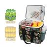 African Giraffe Tropical Leaves Insulated Cooler Bag, 15 L view 3