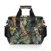 African Giraffe Tropical Leaves Insulated Cooler Bag, 15 L view 4