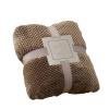 VisLarsc Waffle Throw Blanket for Sofa or Bed, Dark Camel, 150 view 1