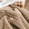 VisLarsc Waffle Throw Blanket for Sofa or Bed, Dark Camel, 150 view 2