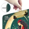 Clipboards for Women Sitting on the Moon, Acrylic Clipboard for Medical Assistants, A4/Letter Size, 12.5 x 9 in, Silver Clip view 4