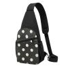 Black and White Polka Dot Chest Sling Bag, One Size view 1