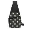 Black and White Polka Dot Chest Sling Bag, One Size view 3