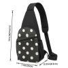 Black and White Polka Dot Chest Sling Bag, One Size view 4