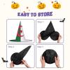 XTYGETY Algerian Flag Halloween Witch Hat, Wearable Party Headwear view 4