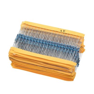 100-Piece 1/4W 1% Metal Film Resistor Assortment, 1Ω–22MΩ, CZAOINCU (1.5K)