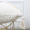 MANQILE Boho Tufted Pillow Cover with Geometric Pattern and Tassels, 1 Pc view 4