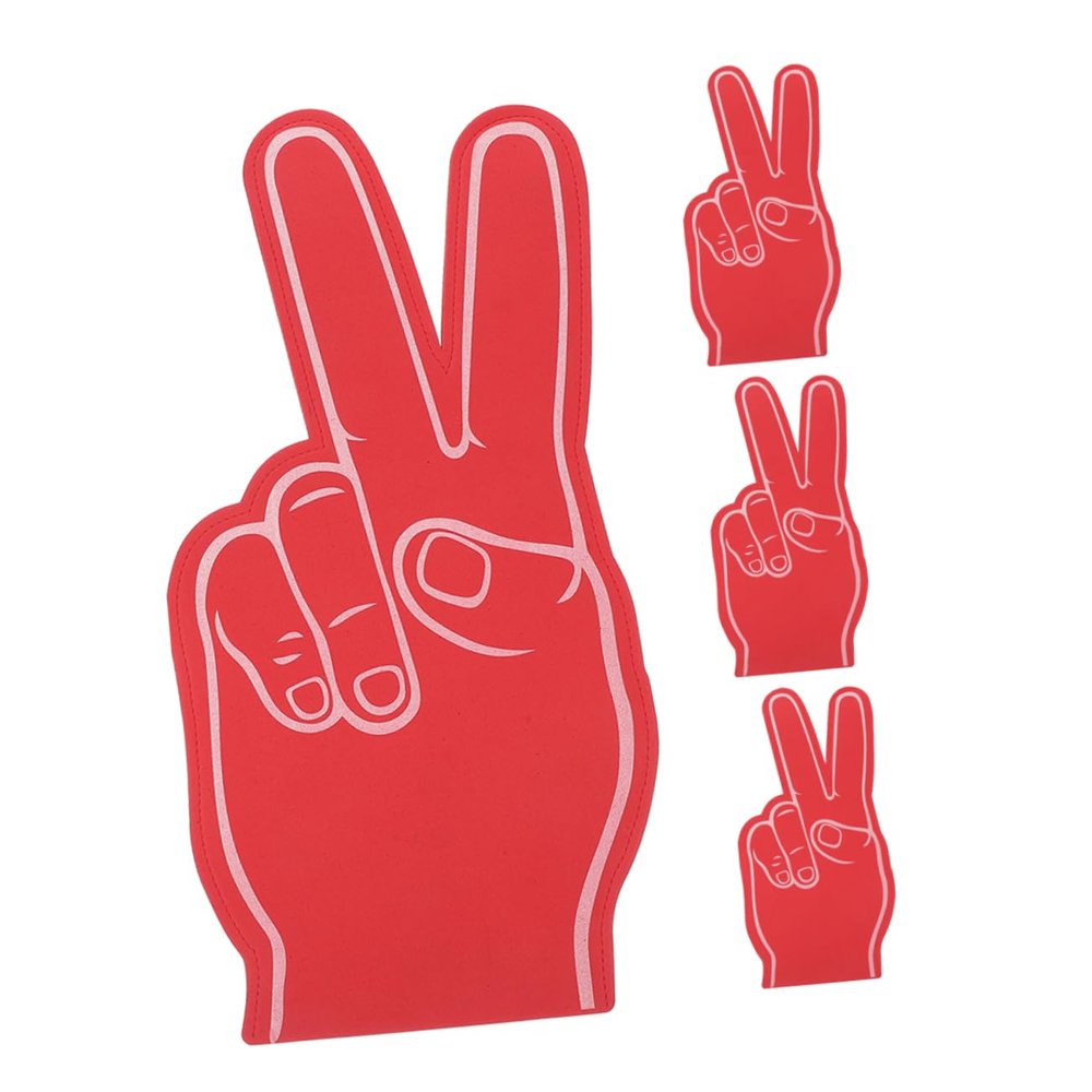 KOMBIUDA 4-Piece Colorful Plastic Cheerleading Finger Props
