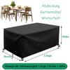 AJALGZ Waterproof Patio Furniture Cover, 100 x 85 x 65 cm, Black view 3