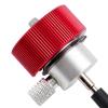 Red Vertical-Stripe Propane Tank Adapter with Leak-Proof Silicone-Oil Port view 2