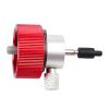 Red Vertical-Stripe Propane Tank Adapter with Leak-Proof Silicone-Oil Port view 3