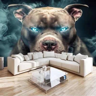 Bulldog Photo Wallpaper, 400 x 280 cm, 3D Nonwoven Wall Mural