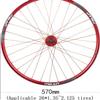 26-Inch Road Bike Wheelset, Disc Brake, Quick Release, Double-Wall Alloy Rims, 7–10-Speed, Gold view 2