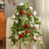 HUHJYUGE 170 cm Artificial Plant, Hanging Faux Plant Garland, Artificial Leaf Plant Decor for Living Room and Kitchen (B, 1 pc) view 2
