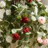 HUHJYUGE 170 cm Artificial Plant, Hanging Faux Plant Garland, Artificial Leaf Plant Decor for Living Room and Kitchen (B, 1 pc) view 4