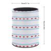 Chicago Flag PU Leather Desk Organizer with Brush and Scissors Holders view 2
