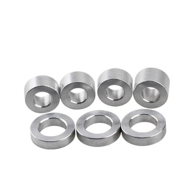 Round Spacer Washers, 5 Pieces, M3–M10 Aluminum Alloy, Threadless Hollow Spacers, 10 mm Length, M6