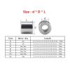 Round Spacer Washers, 5 Pieces, M3–M10 Aluminum Alloy, Threadless Hollow Spacers, 10 mm Length, M6 view 2