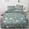 Generic Floral Bedding Set 155 x 220 cm – Country-Style Duvet Cover with 1 Pillowcase 80 x 80 cm, Soft Iron-Free Microfiber, 2-Piece Set with Zipper, Reversible Bedding, M&-1070 view 1