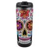 GHBNK Sugar Skull Travel Coffee Mug, Stainless Steel, Double-Walled Insulated Cup with Lid view 1