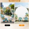FANSU Round Wedding Arch Cover, Arch Backdrop Cover for Birthday Parties, Ceremonies and Banquets, 2.3 m/7.5 ft, Khaki view 3