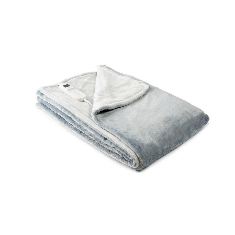 InnovaGoods Elakef Electric Blanket, Gray, 120 x 160 cm, 160 W