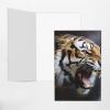 RLDOBOFE Greeting Cards with Envelopes, Half-Fold, Blank, Birthday and Thank-You Cards, A Tiger Roars, 4 x 6 in view 3