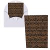 RLDOBOFE Blank Greeting Cards with Envelopes, Black and Brown Pattern, 4 x 6 in view 1