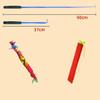 esmen Handheld Rainbow Ribbon with Controllable Pole, Ultrabroad Rhythmic Gymnastics Ribbon view 3