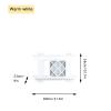 Traditional Chinese Craftsmanship Wooden Liquor Bottle Display Shelf with Pull-Out Wine Rack, White view 2