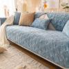 HLTQL Stretch Sofa Cover for Armless L- and U-Shaped Sofas, 2- and 3-Seaters, Waterproof, Non-Slip, #4 110 x 180 cm view 1