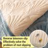 HLTQL Stretch Sofa Cover for Armless L- and U-Shaped Sofas, 2- and 3-Seaters, Waterproof, Non-Slip, #4 110 x 180 cm view 4