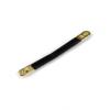 Telliswelt Set of 3 Plastic Coat Hangers with Brass End Caps, 9 cm view 3